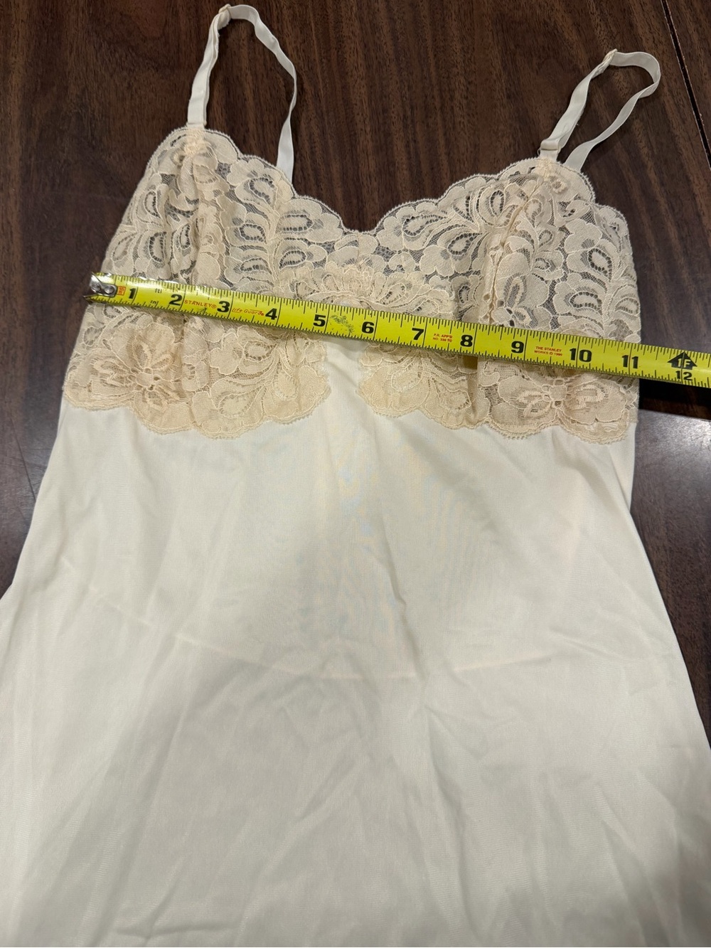 Vintage Cream Lace Slip Dress - Picture 7 of 7